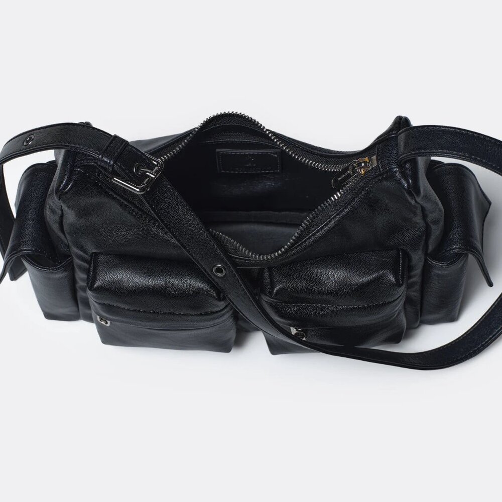 SAMO ONDOH Pocket Mug Bag M (Nappa Black) - Picture 4 of 9